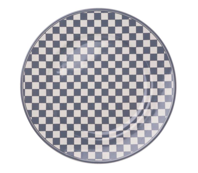 Dépôt d'Argonne Dinner plate Damier, Grey