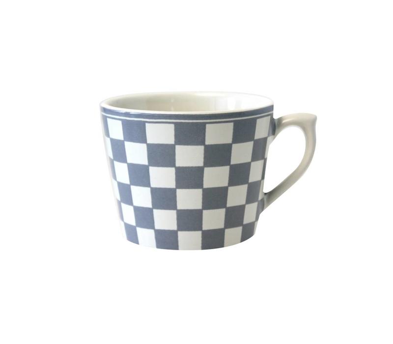 Dépôt d'Argonne Cappuccinotasse Damier Grau