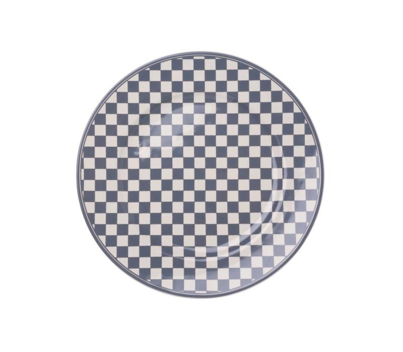 Dépôt d'Argonne Breakfast Plate 23cm Damier, Grey