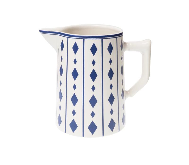 Dépôt d'Argonne Pitcher 1 Liter Losange, Blue