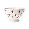 Dépôt d'Argonne Dépôt d'Argonne Bowl Medium Fleur de Lys, Red