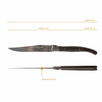 Laguiole Premium 6 Steakmesser Wengé Holz