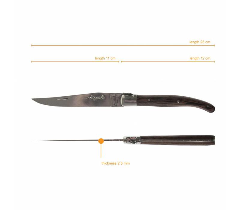 Laguiole Premium 6 Steakmessen Wengé Hout