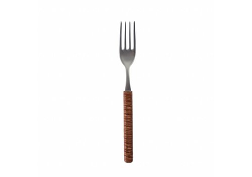 dinner fork Java brown