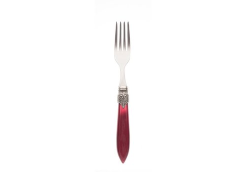 Murano Murano Dessert Fork Burgundy Red