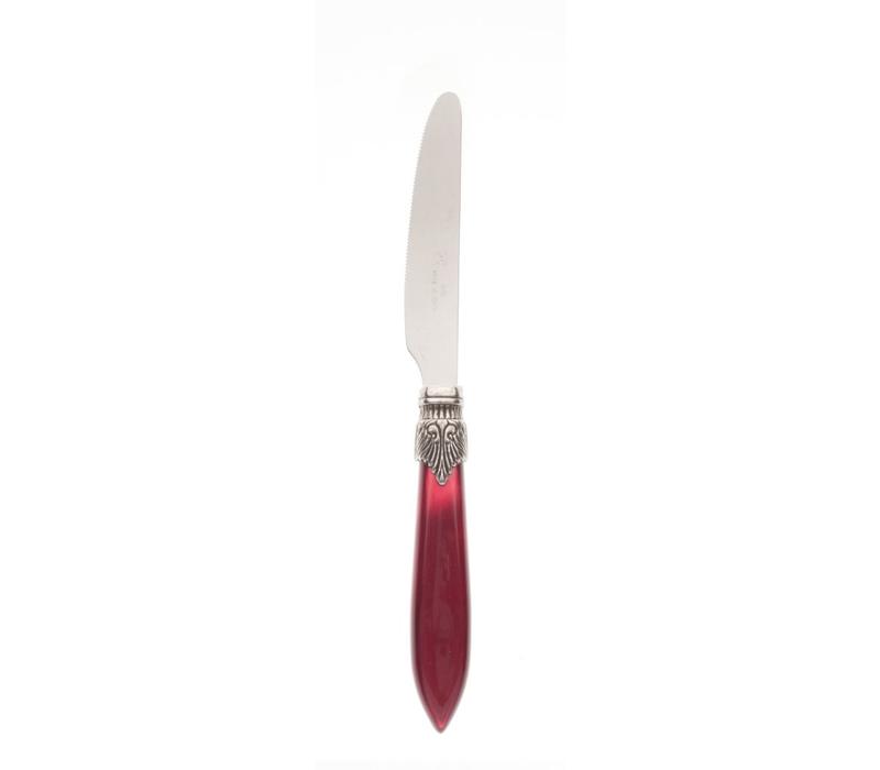 Murano Dessert Knife Burgundy Red