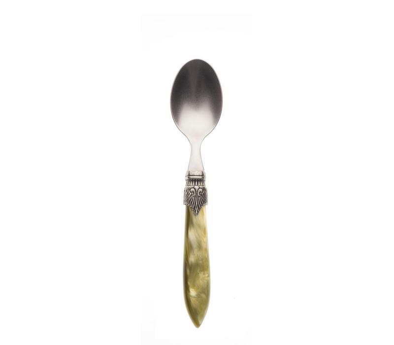 Murano Dessert Spoon Olive Green