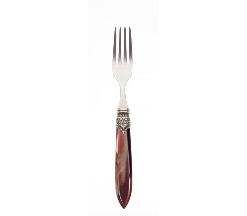 Murano Dessert Fork Chocolate Brown