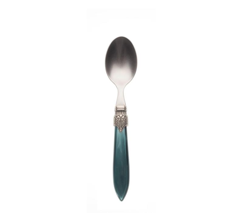 Murano Dessert Spoon Dark Green