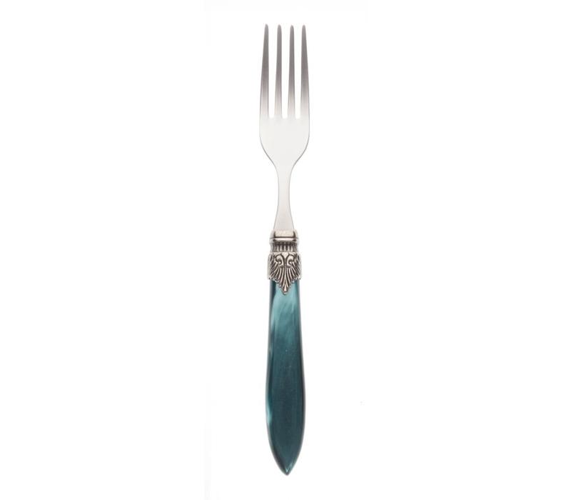 Murano Table Fork Dark Green