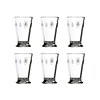 La Rochére Rochère Set mit 6 Wasser- / Latte- / Longdrinkgläsern 30 cl Französische Lilie