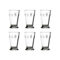 Rochère Set mit 6 Wasser- / Latte- / Longdrinkgläsern 30 cl Französische Lilie