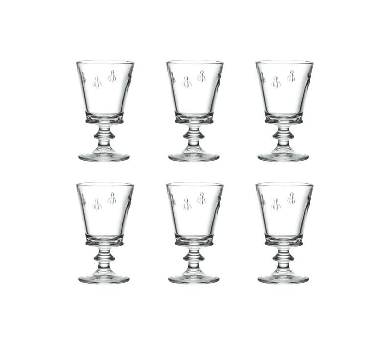 Rochère Set mit 6 Weingläsern 24 cl Honigbiene