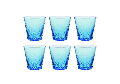 Kom Amsterdam Kom Amsterdam lot de 6 verres à eau/tumbler 24 cl Aqua no.6 bleu