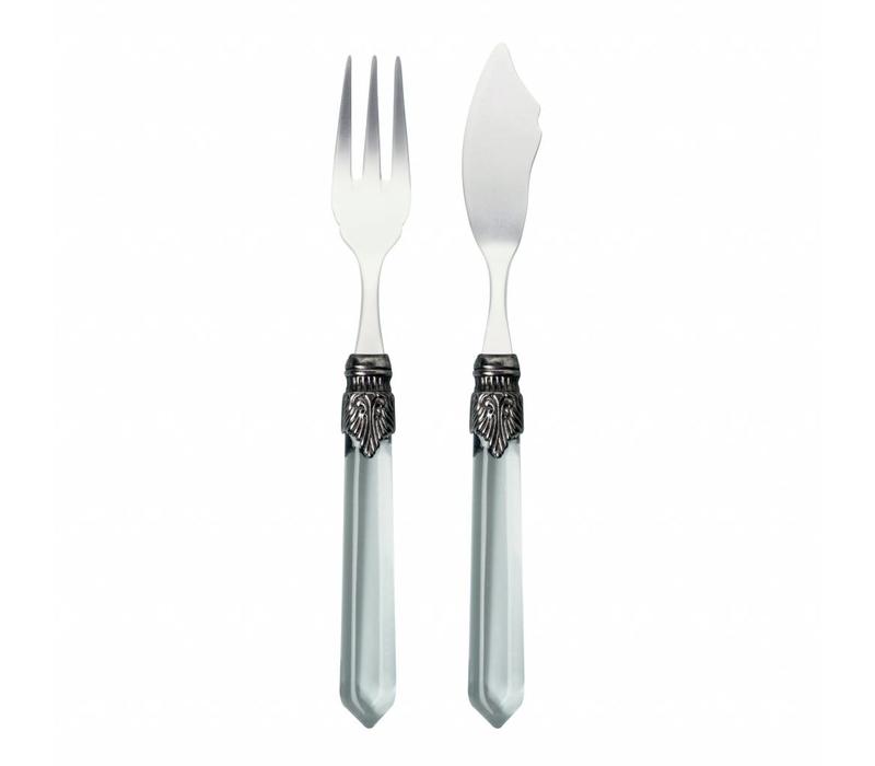 Venezia Fish Cutlery 2-piece Transparent