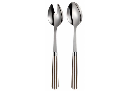 Campagne salad servers campagne atlantic taupe