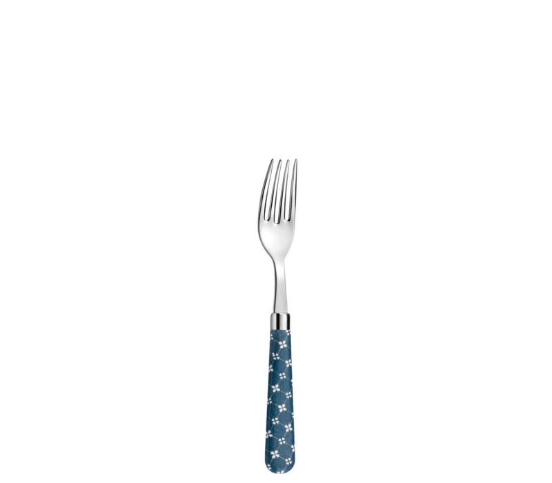Cake fork campagne country chic blue