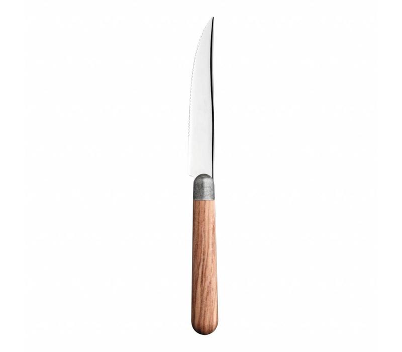 Antique Wood Steak Knife Pine