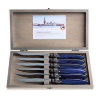 Murano 6 Steakmesser in Box 'Blau'