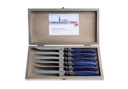 Murano Murano 6 Steakmesser in Box 'Blau'