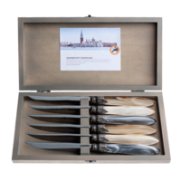 Murano 6 Steak Knives in Box Chateau Mix