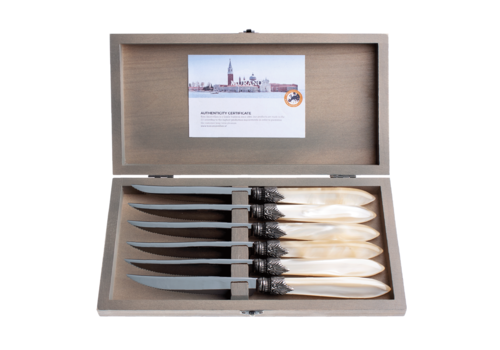 Murano Murano 6 Steak Knives Cream in Box