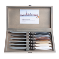 Murano 6 Steak Knives in Box Earth Mix