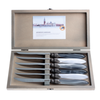 Murano 6 Steak Knives in Box Loft Mix