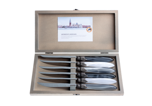 Murano Coffret de 6 couteaux à steak Murano Loft Mix