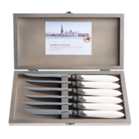 Murano 6 Steak Knives in Box Matt Ivory