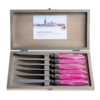 Murano Murano 6 Steak Knives in Box Pink