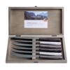 Kom Amsterdam Wood Style 6 Steakmesser in Kiste Glacier Mix