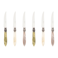 Murano 6 Steak Knives in Box  Meadow Mix