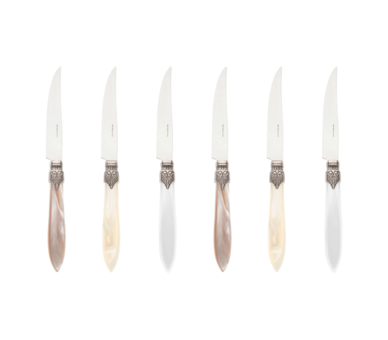 Murano 6 Steak Knives in Box Marrakesh Mix