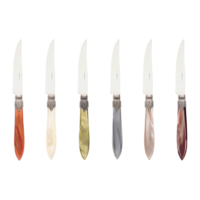 Murano 6 Steak Knives in Box Fresco Mix