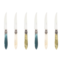 Murano 6 Steak Knives in Box Forest Mix