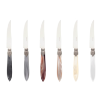 Murano 6 Steak Knives in Box Earth Mix