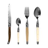 Laguiole Cutlery Set 24-piece Linen Mix