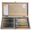 Laguiole Laguiole Classique 6 Couteaux à Steak Minéral Mix en Coffret en Bois