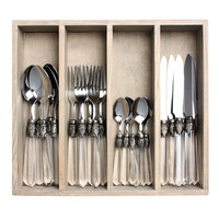 Venezia 24-piece Dinner Cutlery "Transparent" in Box