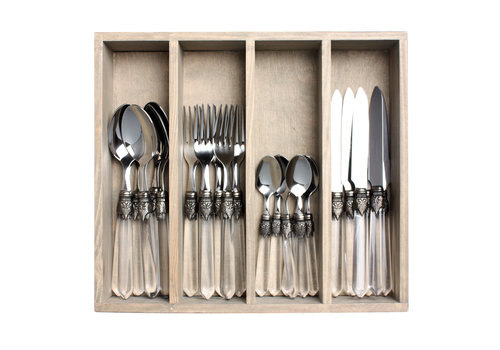 Venezia 24-piece Dinner Cutlery "Transparent" in Box