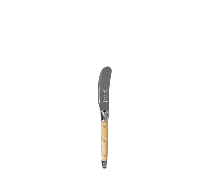 Laguiole Premium Couteau à Beurre Effet Corne Claire