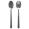 Wood Style Salad Servers Ebony