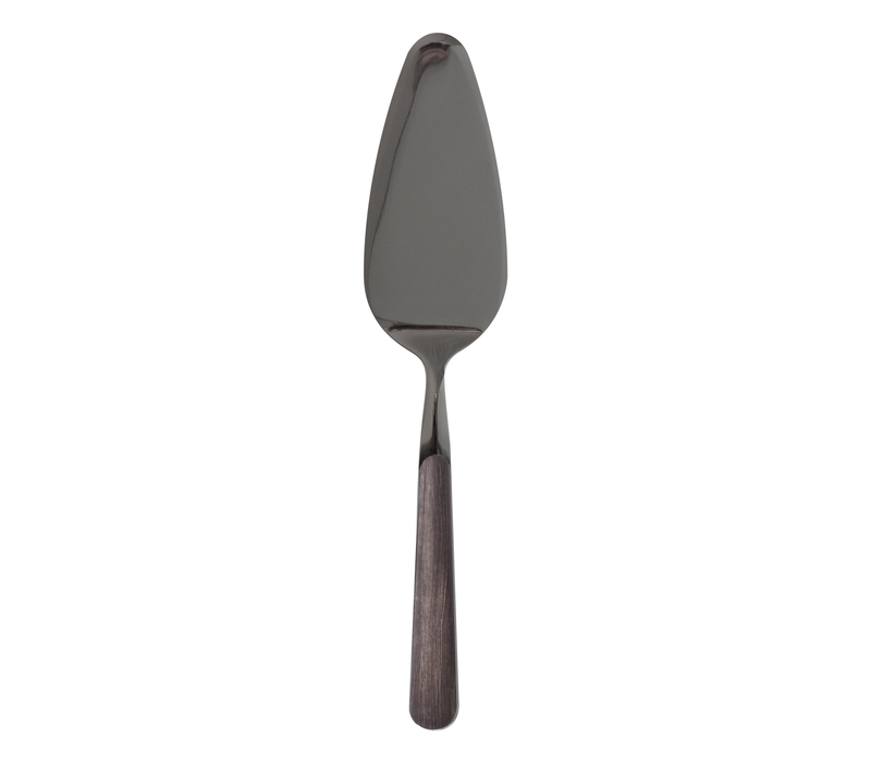 Wood Style Cake Server Ebony