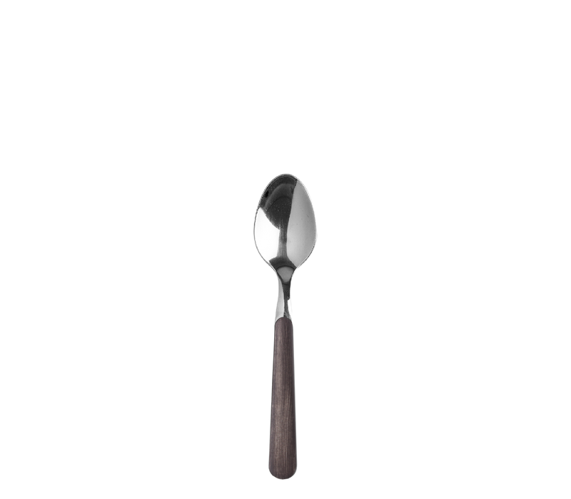 Wood Style Dessert Spoon Ebony Dark Brown