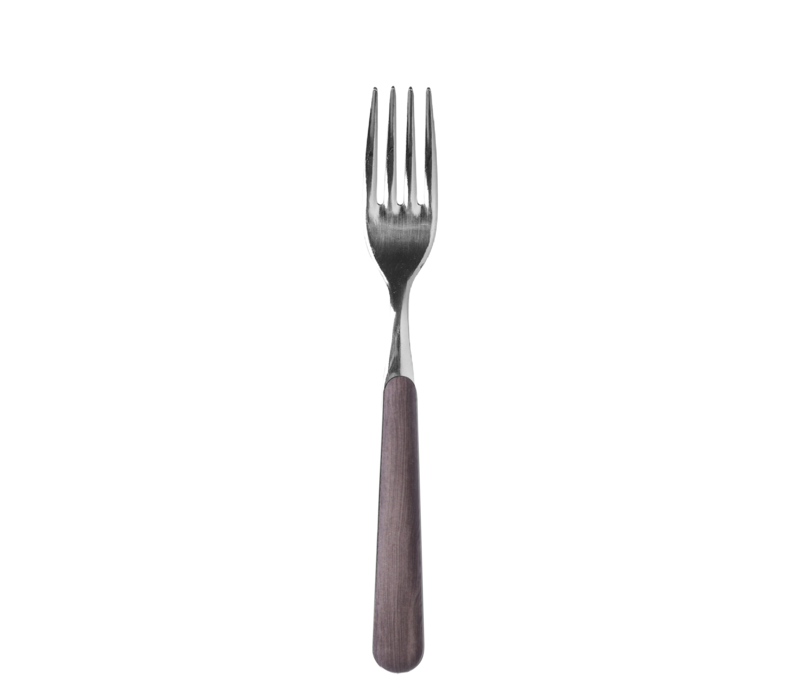 Wood Style Dinner Fork Rosewood Dark Brown