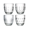 Kom Amsterdam Rochère Mix Set 4 Wasser/Tumbler Gläser 25 cl Retro