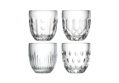 Kom Amsterdam Rochère Mix Set de 4 Verres à Eau/Tumbler 25 cl Retro