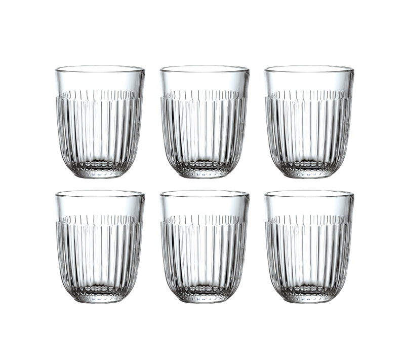 Rochère Set mit 6 Wasser- / Tumbler Gläsern 29 cl Breton