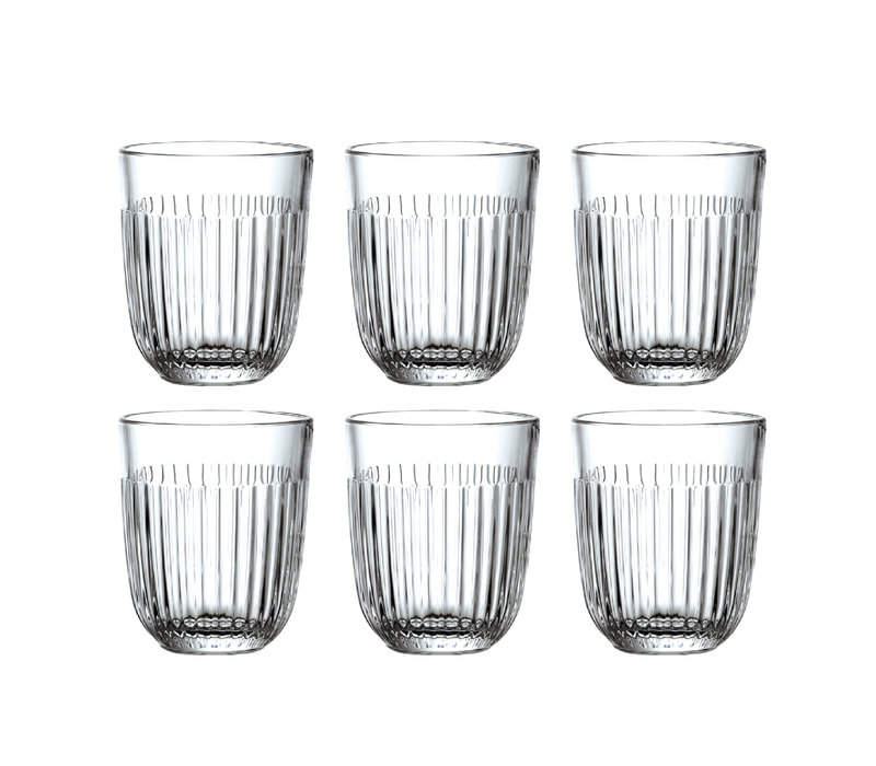 Rochère Set of 6 Water / Tumbler Glasses 29 cl Breton